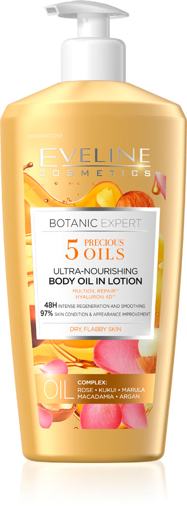 Botanic Expert 5 Precious  Oils Ultra-Nourishing Body Oil In Lotion 350ML