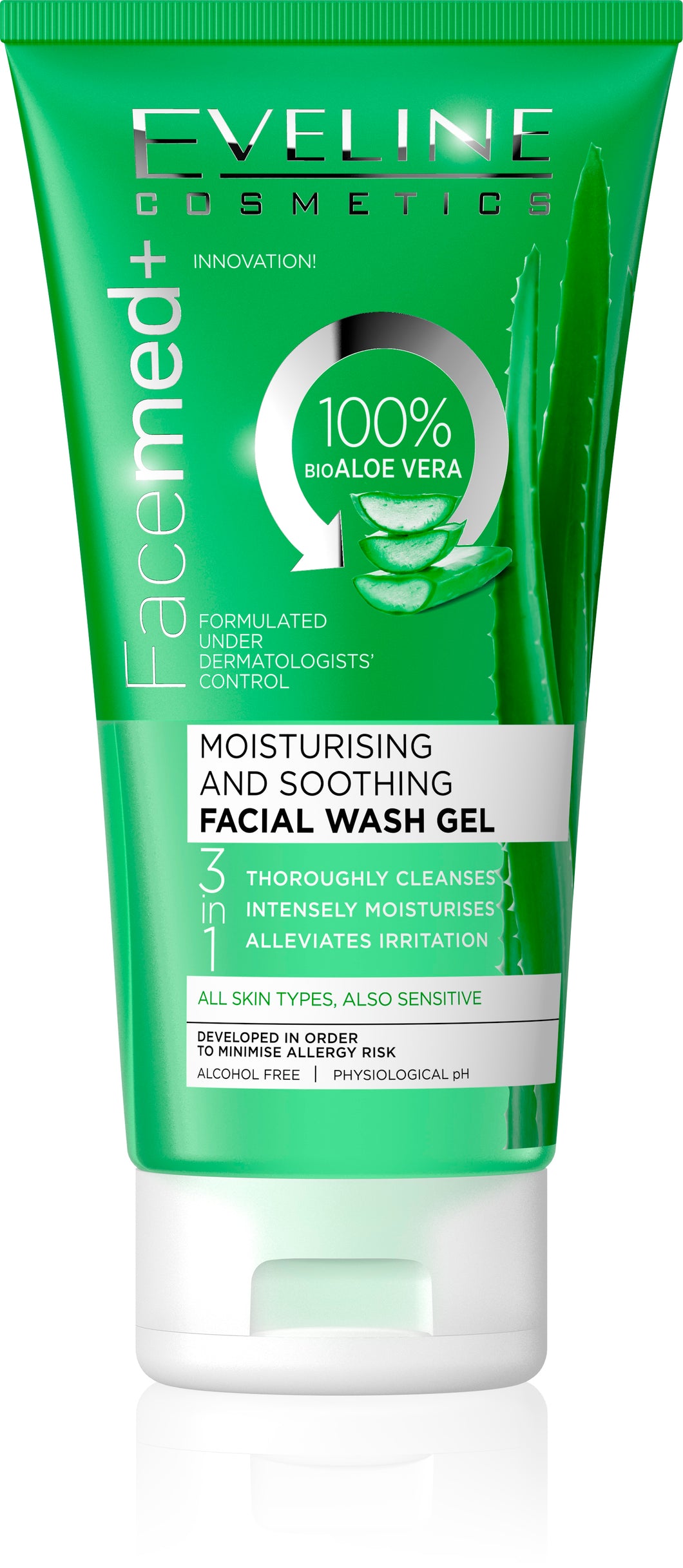 Facemed+ Moist. & Soot. Facial Wash Gel With Aloe Vera 150ML