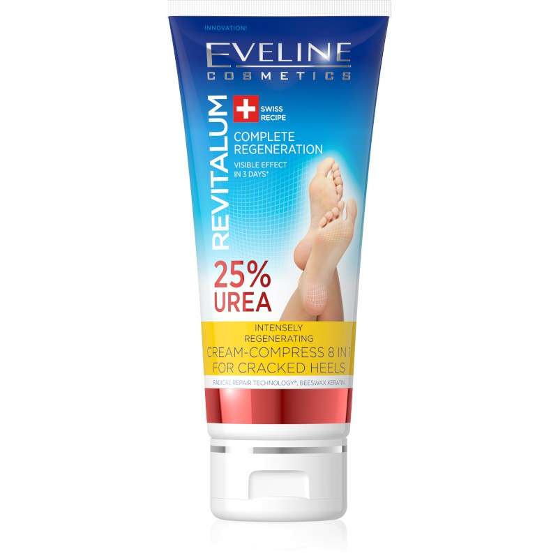 Revitalum Intensely  Regenerating Cream-Compress 8IN1 For Cracked Heels 25% Urea 75ML